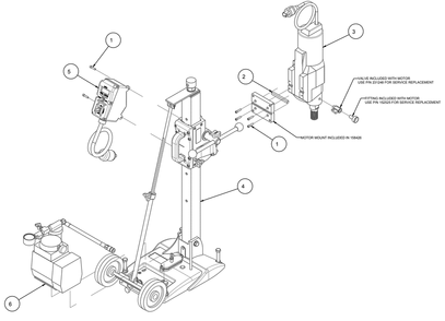 Section 02 Diagram and Parts List for 158425  MK Diamond Drill